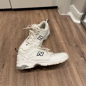 Vintage New Balance 620 White and Navy Shoes